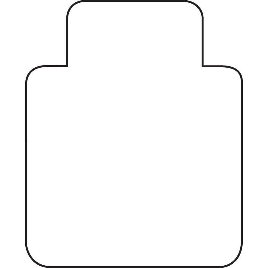 Image of Lorell Chairmat, Hard Floor, Wide Lip/ 25"x12", 45"x53", Clear