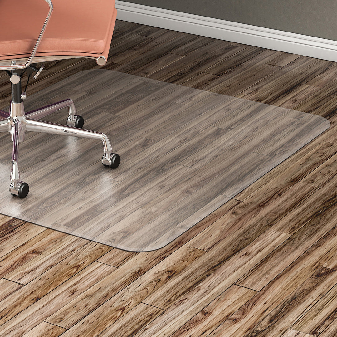 Image of Lorell Hard Floor Chairmat, Rectangular,46"x60", Clear