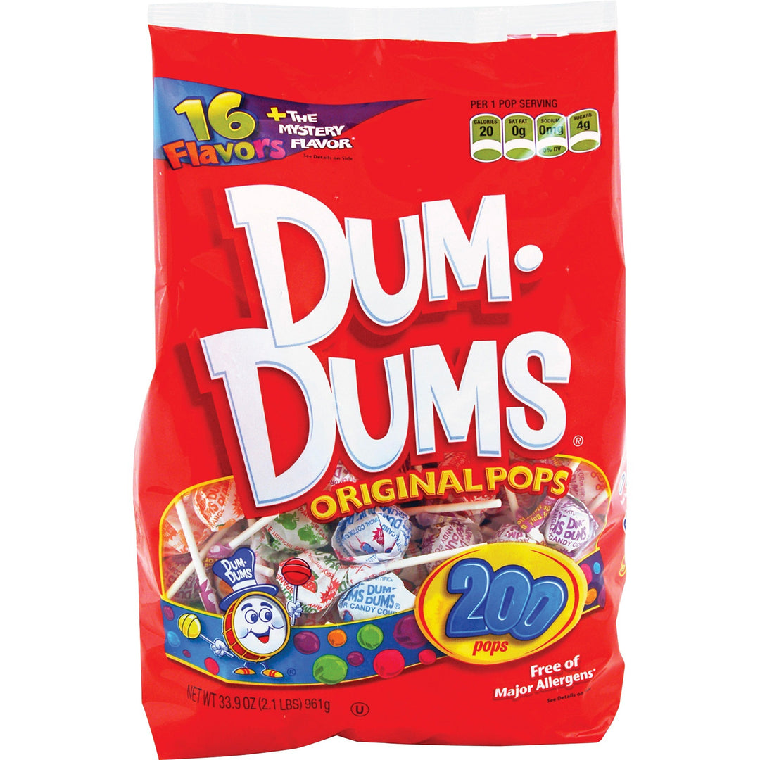 Image of Dum Dum Pops 71 Original Candy, Assorted, Fat-free, 200 / Bag