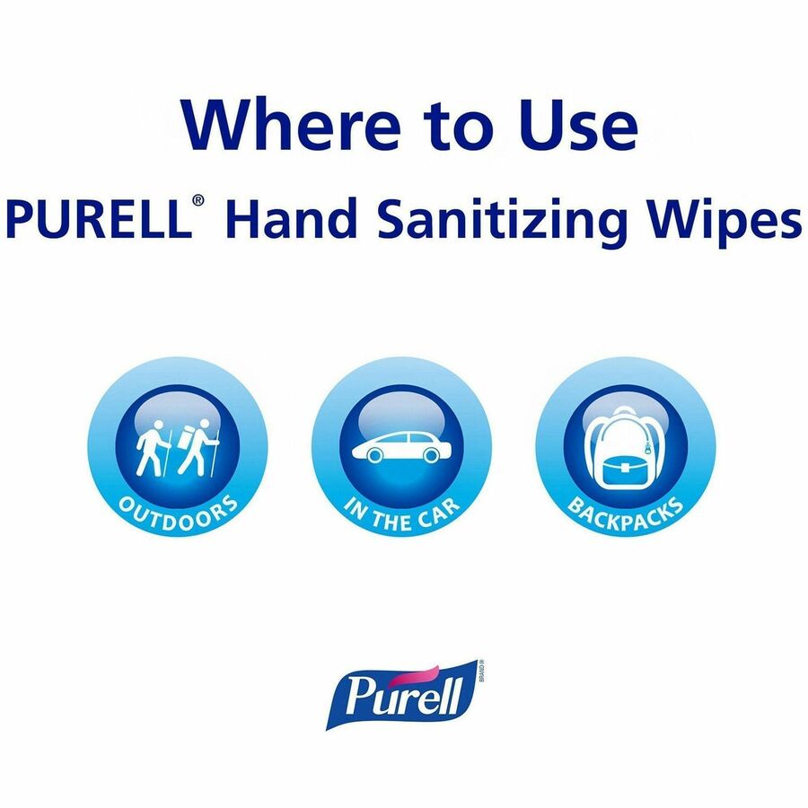 Image of PURELL® 911306 Sanitizing Wipes, WhiteTub, 270/Tub, 1 Each