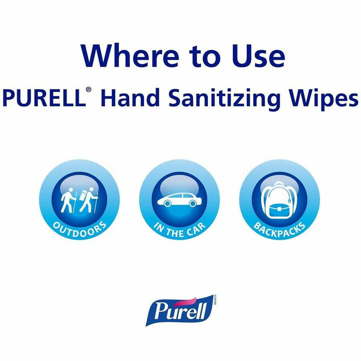 Image of PURELL® 911306 Sanitizing Wipes, WhiteTub, 270/Tub, 1 Each