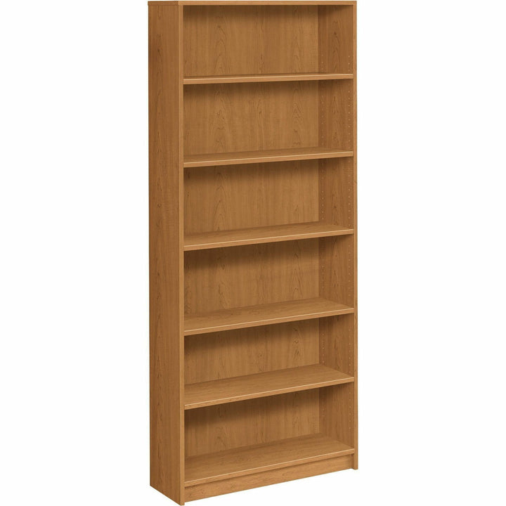 Image of HON® 6-Shelf Bookcase, 4 Adj., 36"x11-1/2"x84", Harvest