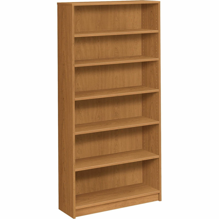 Image of HON® 6-Shelf Bookcase, 4 Adj., 36"x11-1/2",72-5/8", Harvest