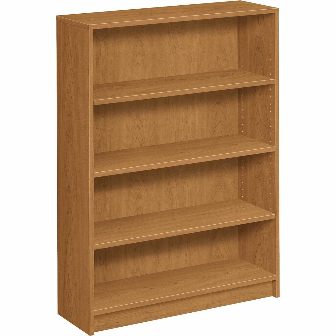 Image of HON® 4-Shelf Bookcase, 3 Adj., 36"x11-1/2"x48-3/4", Harvest