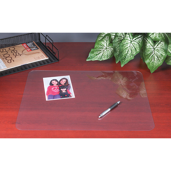 Image of Artistic® Antimicrobial Desk Pads, 20"x36", Clear