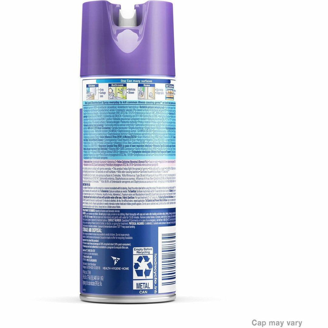 Image of Lysol 80833 Early Morning Breeze Disinfectant Spray, 12.5 fl oz (0.4 quart), Early Morning Breeze Scent, Disinfectant, Clear Can, 1 Each