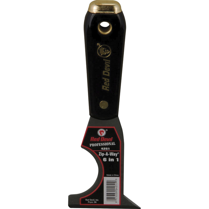 Image of Red Devil Lye Painter Tool, 6-in-1, Nylon, 2-22/25"x17/25"x7-11/25", BK