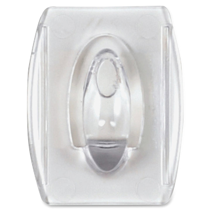 Image of Command 17006CLR-VP Mini Clear Hooks with Clear Strips, 7.94 oz (225 g) Capacity, 1.1" H x 0.9" W x 1.1" Length, Plastic, Clear, 18 / Pack