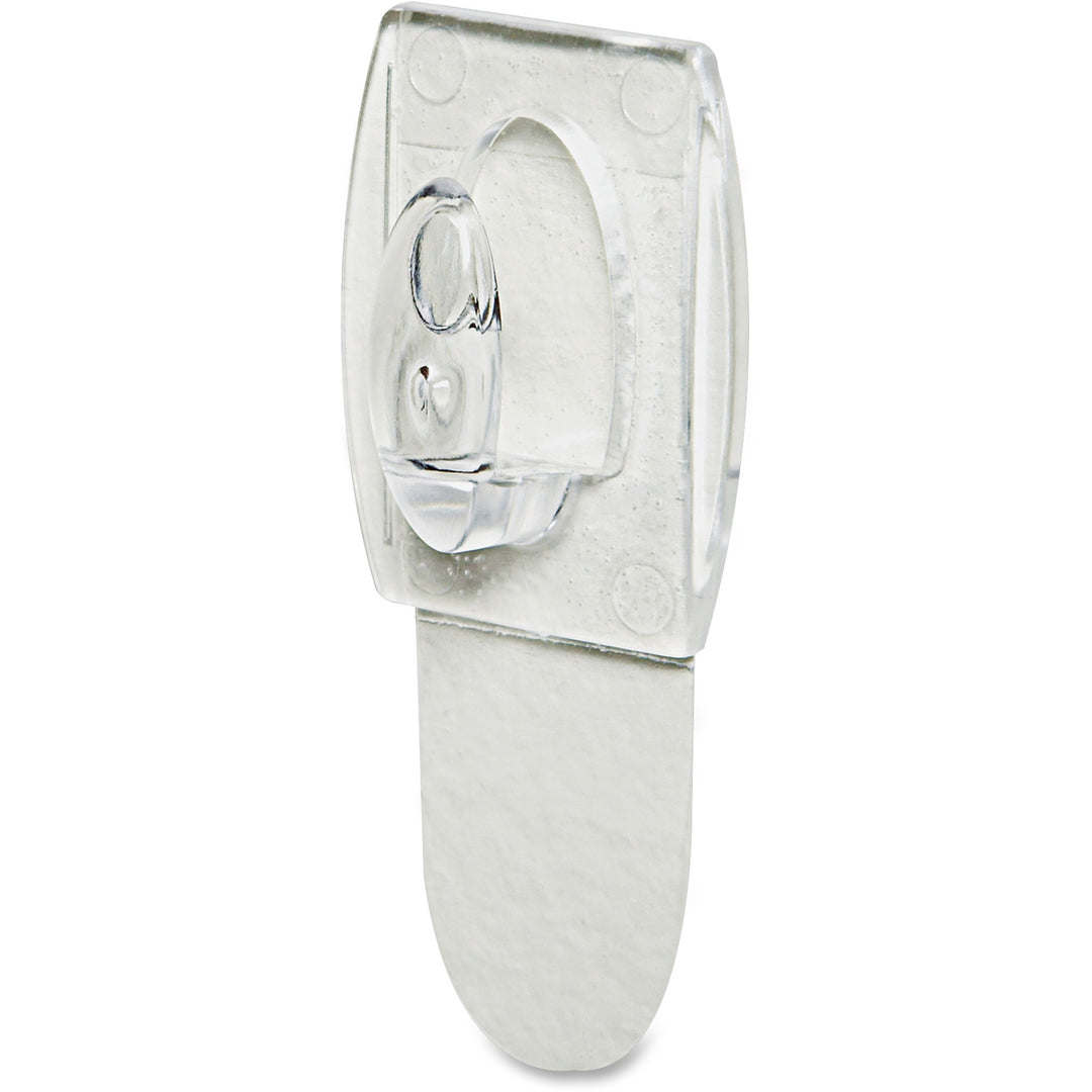 Image of Command 17006CLR-VP Mini Clear Hooks with Clear Strips, 7.94 oz (225 g) Capacity, 1.1" H x 0.9" W x 1.1" Length, Plastic, Clear, 18 / Pack