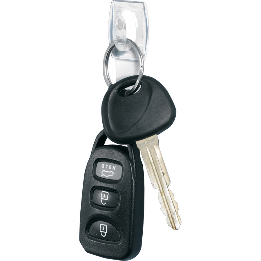 Image of Command 17006CLR-VP Mini Clear Hooks with Clear Strips, 7.94 oz (225 g) Capacity, 1.1" H x 0.9" W x 1.1" Length, Plastic, Clear, 18 / Pack
