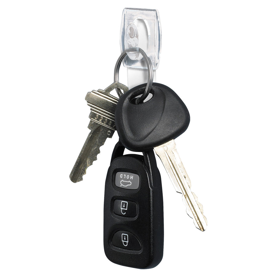 Image of Command 17006CLR-VP Mini Clear Hooks with Clear Strips, 7.94 oz (225 g) Capacity, 1.1" H x 0.9" W x 1.1" Length, Plastic, Clear, 18 / Pack