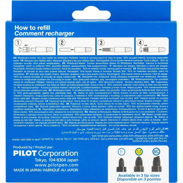 Image of Pilot® Dry-erase Markers, Refillable, Medium Bullet Point, 5/PK,Ast