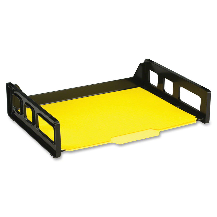 Image of Officemate Side-Loading Letter Tray, 13-3/16"x9"x2-3/4", Black