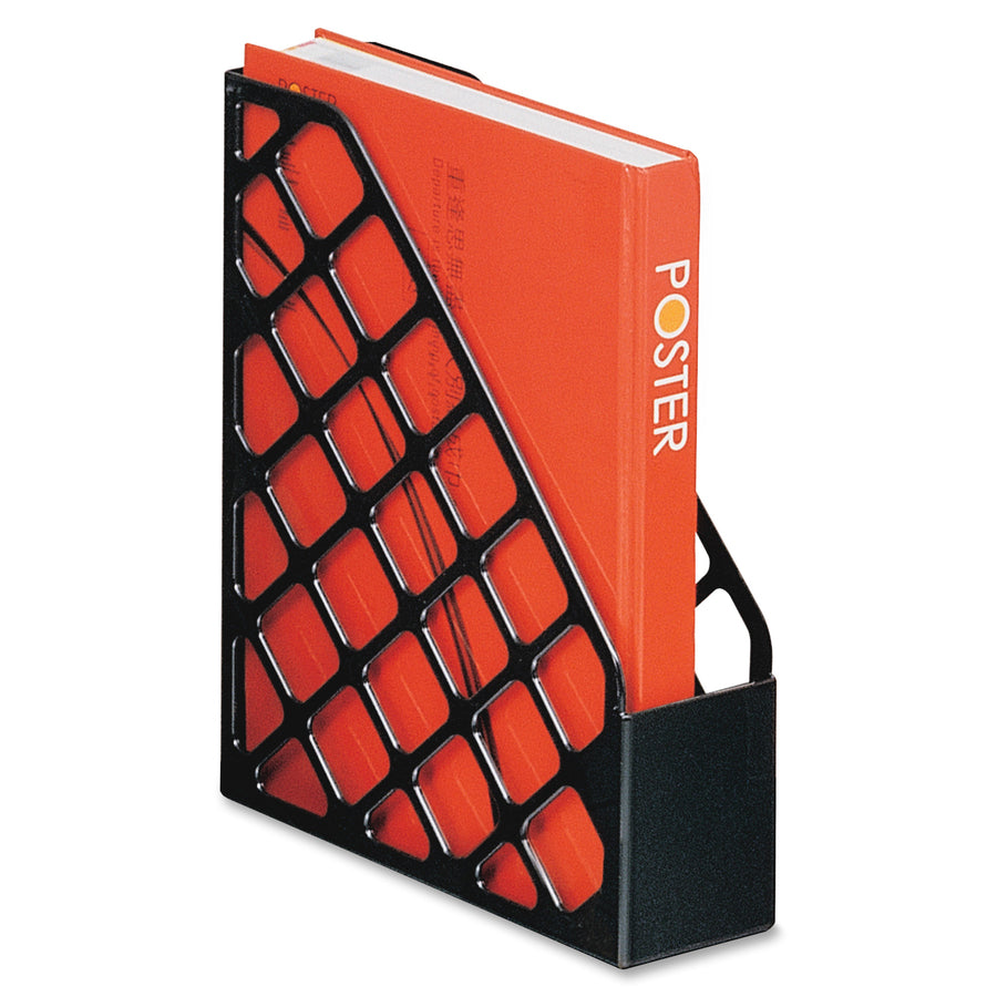 Image of Officemate 26082 Open Top Magazine File, Black, Plastic, 1 Each