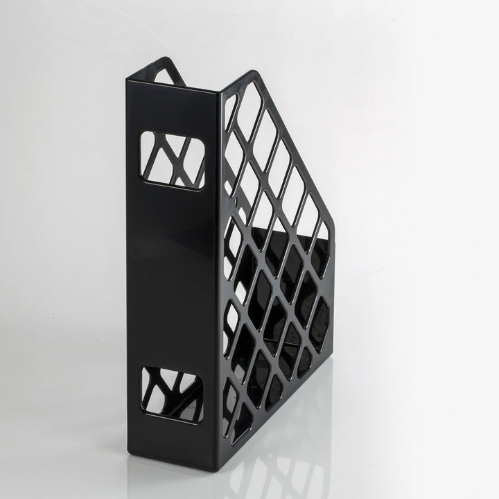Image of Officemate 26082 Open Top Magazine File, Black, Plastic, 1 Each