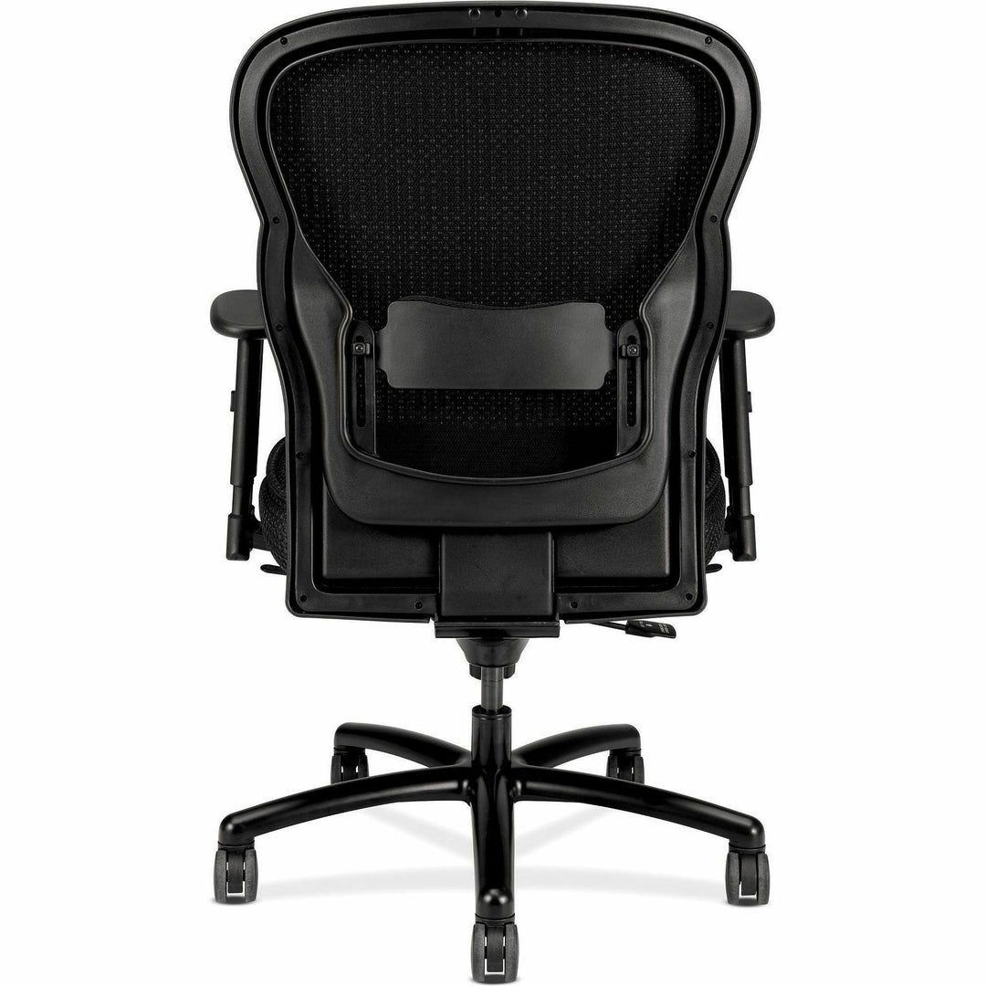 Image of HON® Wave Mesh Big And Tall Chair, Supports Up To 450 Lb, 19.25" To 22.25" Seat Height, Black