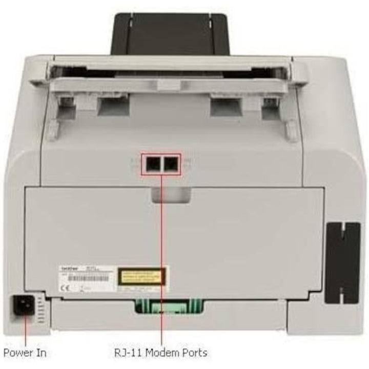 Image of Brother Laser Printer/Fax, 250 Sht Cap, 14"x14-3/5"x12-1/5", BK/GY