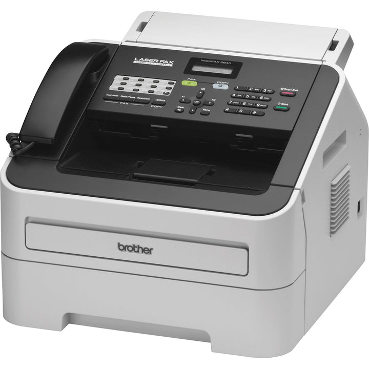 Image of Brother Laser Printer/Fax, 250 Sht Cap, 14"x14-3/5"x12-1/5", BK/GY