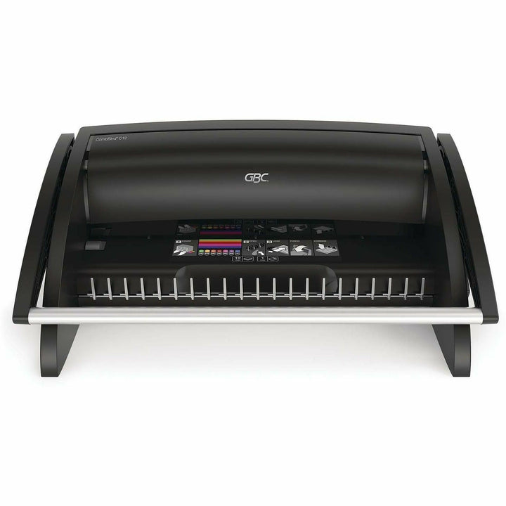 Image of GBC® CombBind Manual Machine, 16-1/2"x17-3/4"x7-1/4", Black