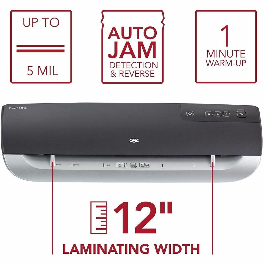 Image of GBC® Fusion 3000l Laminator, 12" Max Document Width, 5 Mil Max Document Thickness