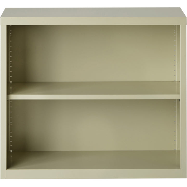 Image of Lorell Bookcase, Steel, 2-Shelf, 34-1/2"x13"x30", Putty