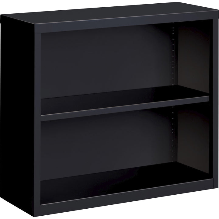 Image of Lorell Bookcase, 2-Shelf, Steel, 34-1/2"x12-5/8"x30", Black