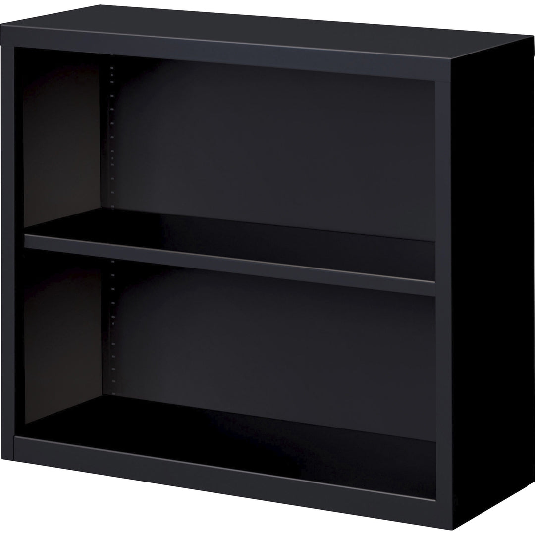 Image of Lorell Bookcase, 2-Shelf, Steel, 34-1/2"x12-5/8"x30", Black