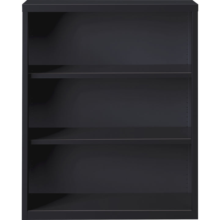 Image of Lorell Bookcase, 3-Shelf, Steel, 34-1/2"x12-5/8"x42", Black