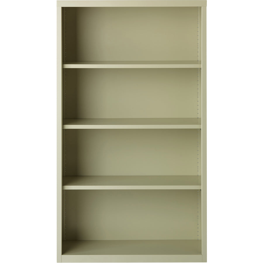 Image of Lorell Bookcase, Steel, 4-Shelf, 34-1/2"x13"x60", Putty