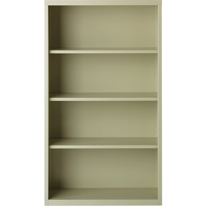Image of Lorell Bookcase, Steel, 4-Shelf, 34-1/2"x13"x60", Putty