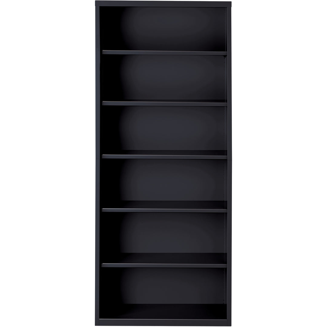 Image of Lorell Bookcase, 6-Shelf, Steel, 34-1/2"x12-5/8"x82", Black