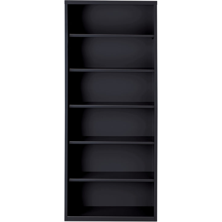 Image of Lorell Bookcase, 6-Shelf, Steel, 34-1/2"x12-5/8"x82", Black