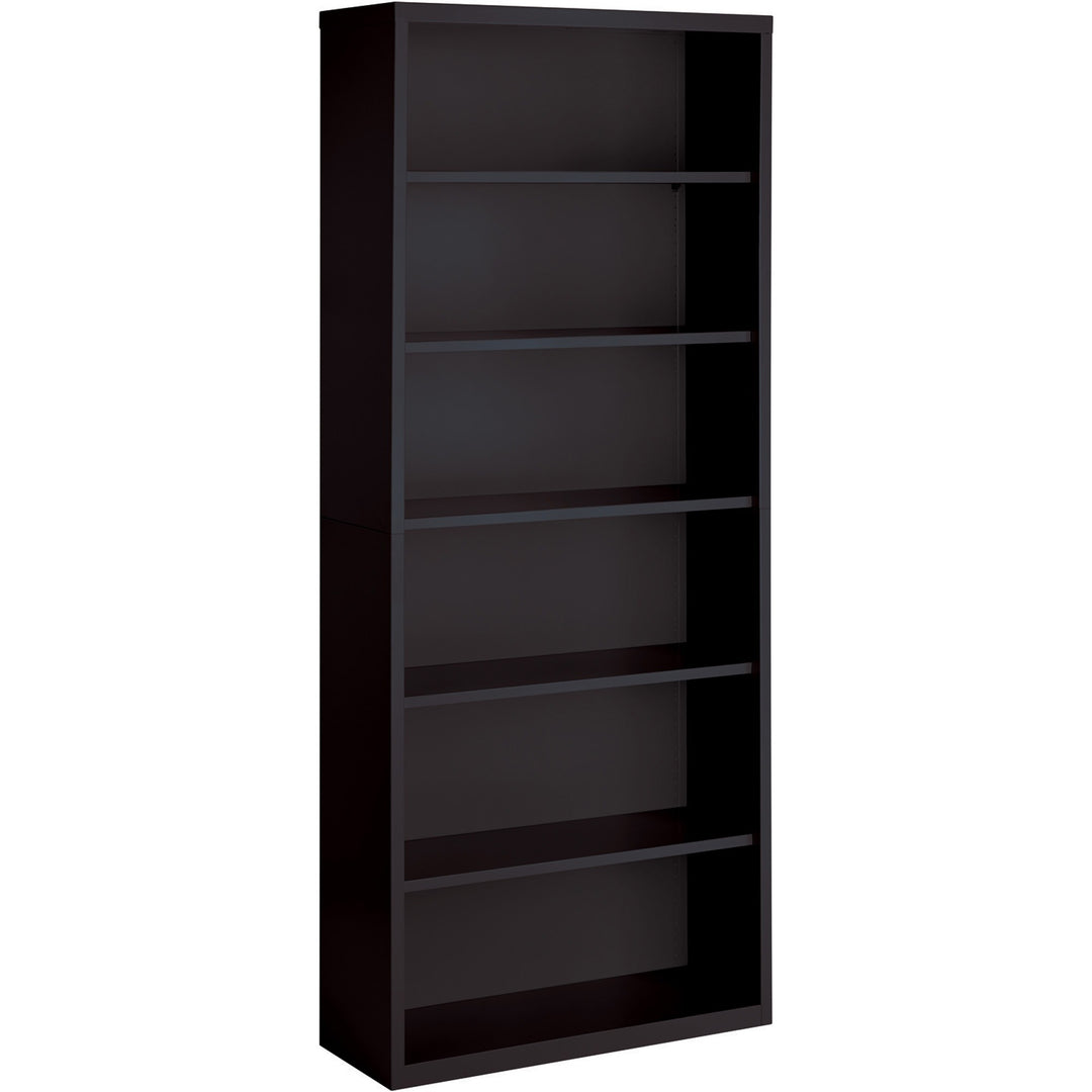 Image of Lorell Bookcase, 6-Shelf, Steel, 34-1/2"x12-5/8"x82", Black