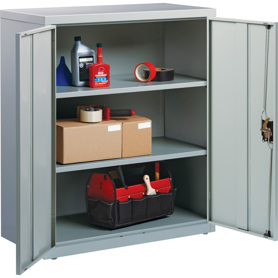 Image of Lorell Steel Storage Cabinets, 36"x18"x42", Light Gray