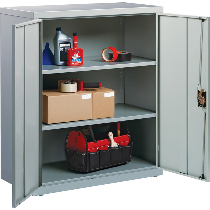 Image of Lorell Steel Storage Cabinets, 36"x18"x42", Light Gray