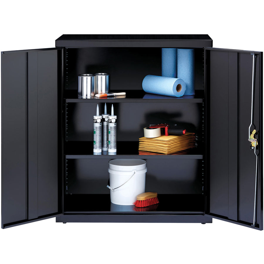 Image of Lorell Steel Storage Cabinets, 36"x18"x42", Black