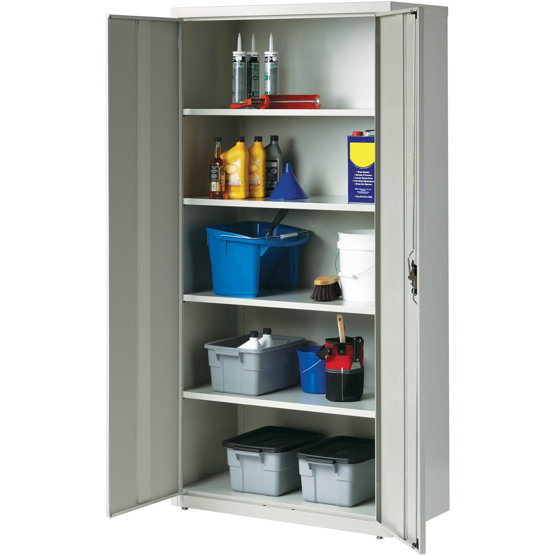 Image of Lorell Steel Storage Cabinets, 36"x18"x72", Light Gray