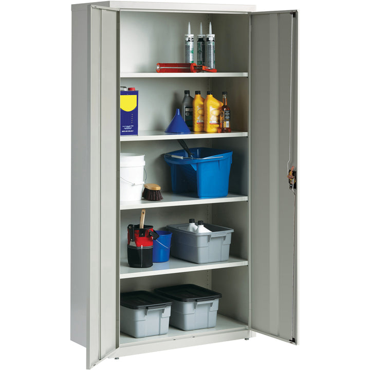 Image of Lorell Steel Storage Cabinets, 36"x18"x72", Light Gray