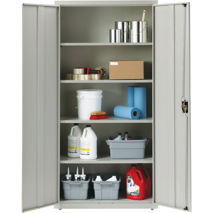 Image of Lorell Steel Storage Cabinets, 36"x18"x72", Light Gray