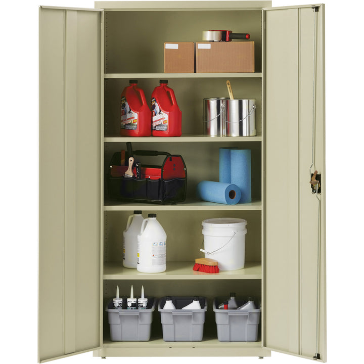 Image of Lorell Steel Storage Cabinets, 36"x18"x72", Putty