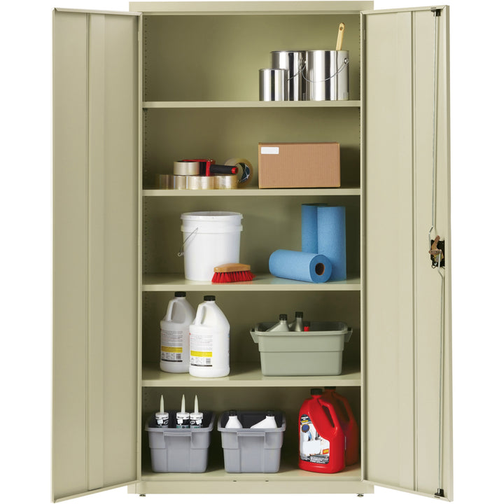 Image of Lorell Steel Storage Cabinets, 36"x18"x72", Putty
