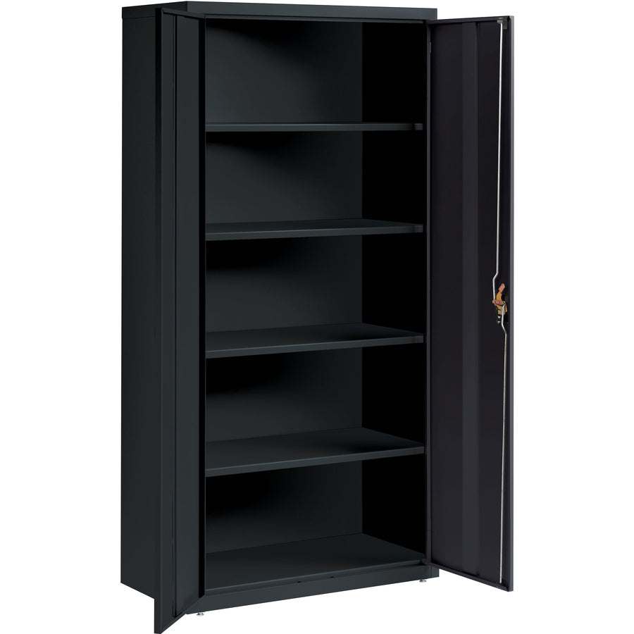 Image of Lorell Steel Storage Cabinets, 36"x18"x72", Black