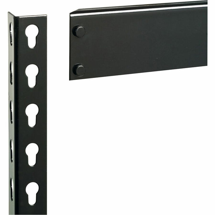Image of Lorell Shelving, Riveted Steel, 3800 lb Cap, 48"x24"x84", Black