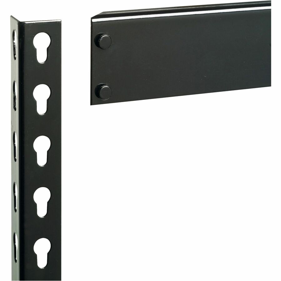 Image of Lorell Shelving, Riveted Steel, 3800 lb Cap, 36"x18"x72", Black