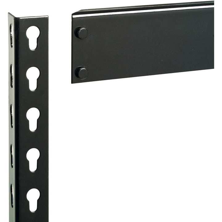 Image of Lorell Shelving, Riveted Steel, 3800 lb Cap, 48"x18"x72", Black