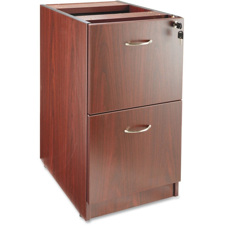 Image of Lorell Fixed Pedestal, F/F,16"x22"x28-1/4", Mahogany