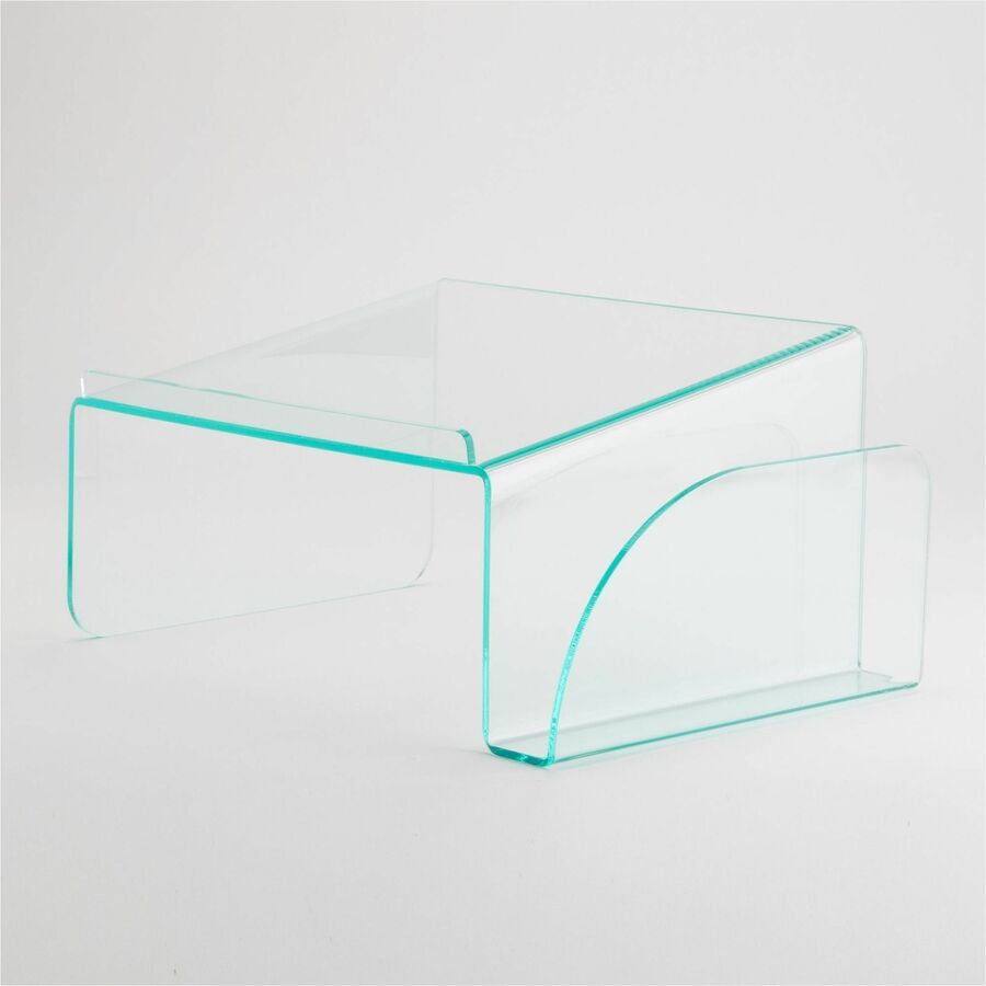 Image of Lorell Phone Stand, 11"x10"x5-1/2", Clear/Green