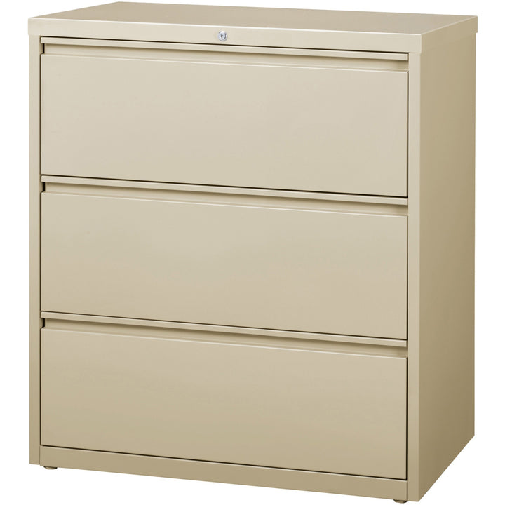 Image of Lorell Lateral File, 3-Drawer, 36"x18-5/8"x40-1/4", Putty