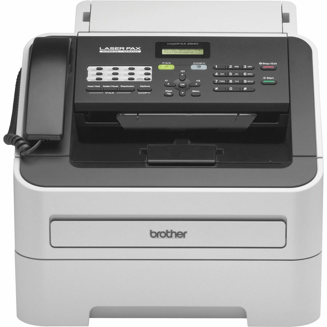 Image of Brother Laser Fax, 250 Sht Cap, 14"x14-3/5"x12-1/5", GYBK