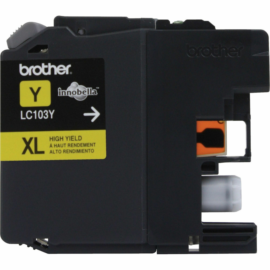 Image of Brother Innobella LC103Y LC103 Ink Cartridge, 600 Pages, 1 Each